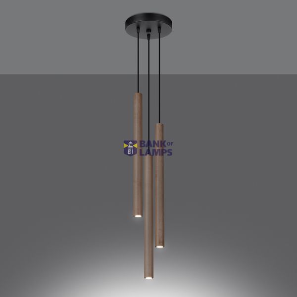 PASTELO 3P WOOD HANGING LAMP G9 3X8W IP20 image 8