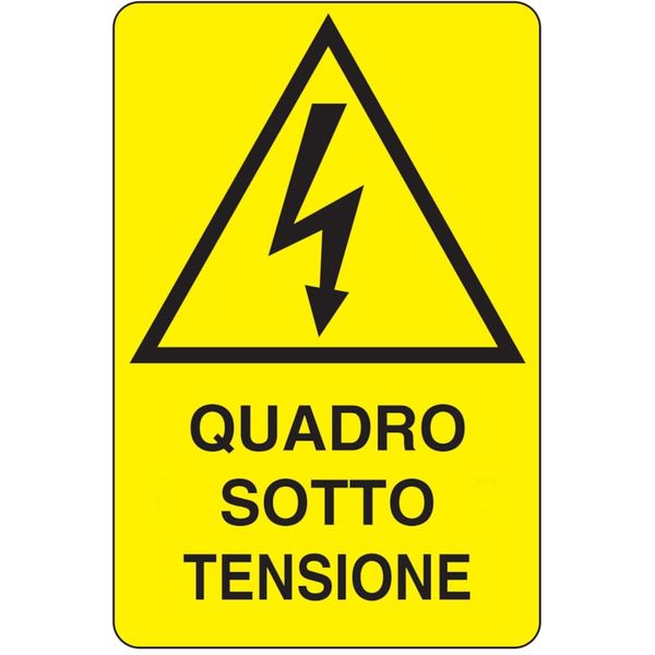 Rectangular danger sign - 330 x 500 mm image 1