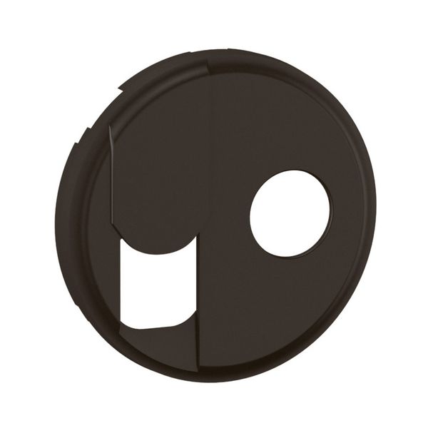 TV + RJ SOCKET ROCKER BLACK image 5