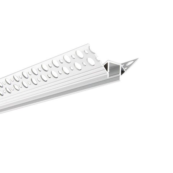 Corner aluminum profile AS for plasterboard, 51x23mm, without diffuser, 2m image 1