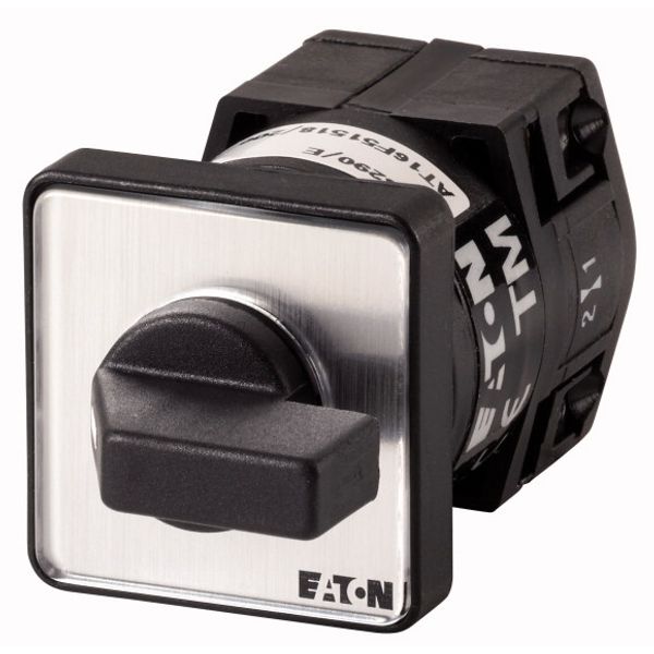 TM-1-8178/E ON-OFF button, TM, 10 A, flush mounting, 1 contact unit(s), Contacts: 2, 90 °, momentary, With 0 (Off) position, With spring-return from start to 1, 0 image 1