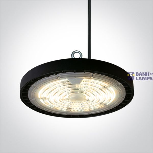 BLACK 100W CCTV PV BV UFO IP65 230V image 1