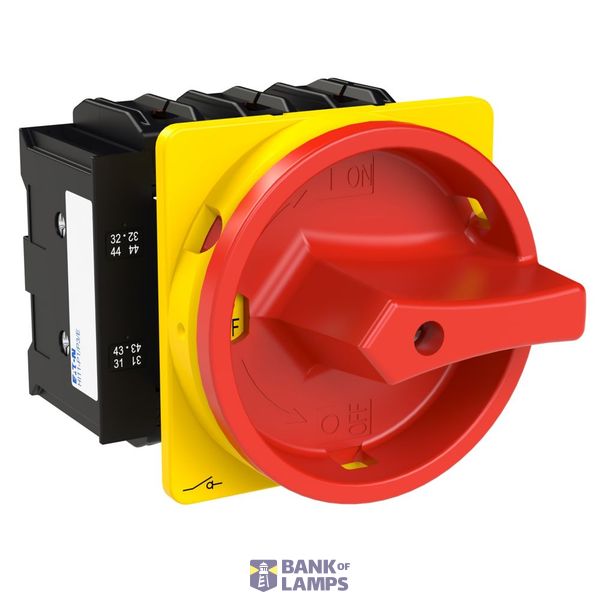 P3 Main switch, 80 A,Flush mounting, 3 pole, Form EA/SVB, Red, Door co image 6