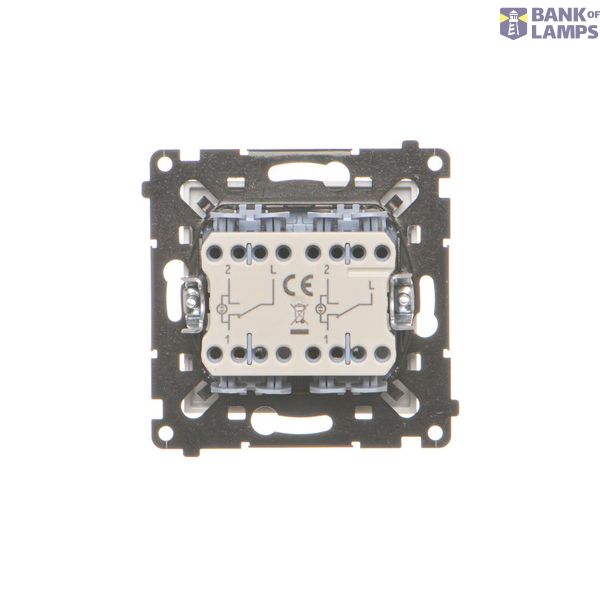 Quintuple frame, metal, inox dark image 1
