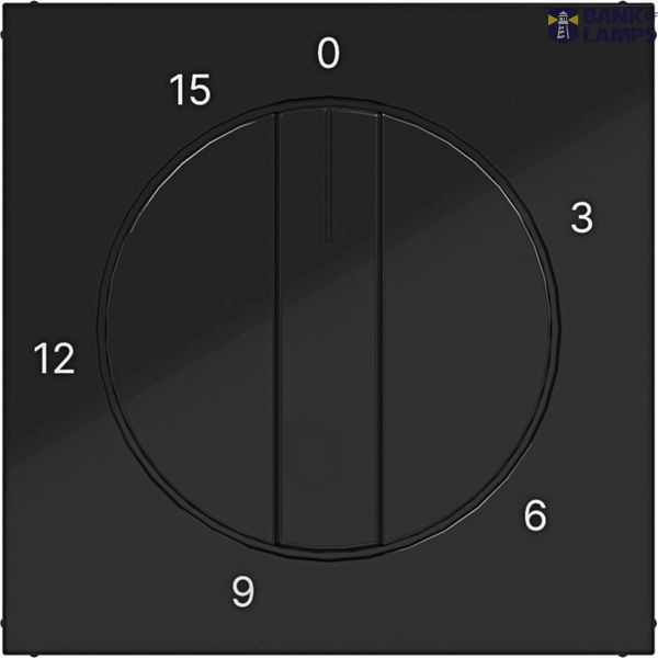 Central pl mechanical time switch 0-15 min., A.x/C.x, black glass. image 1