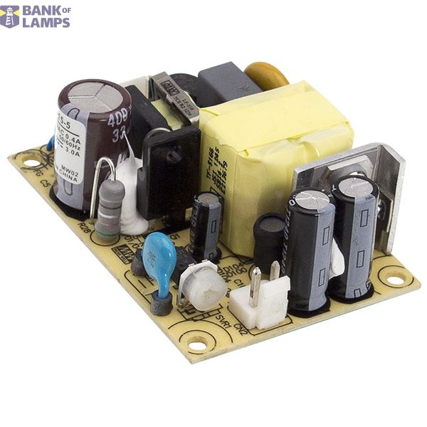 EPS-15-5 switching power supply, open-frame, 15W, 5V, 3A, MEAN WELL image 1