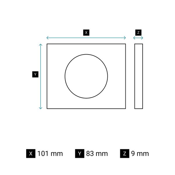 PLATE 1 GANG SATIN DARK NICKEL image 4