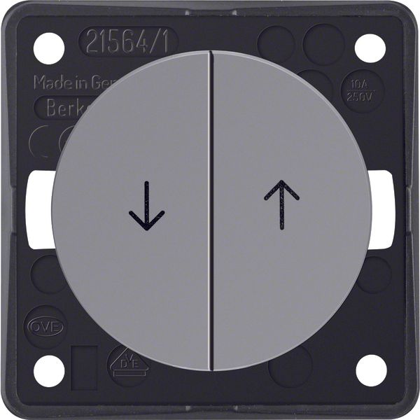 Blind series push-button impr symbol arrows, Integro - Design Flow/Pur image 1