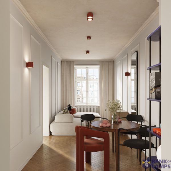 Ceiling lamp AURA 2 red ochra Gx53 image 5