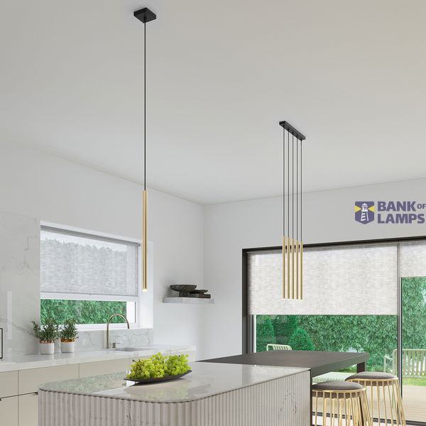 PASTELO 5L HANGING LAMP GOLDEN GLOSS G9 5X8W IP20 image 5