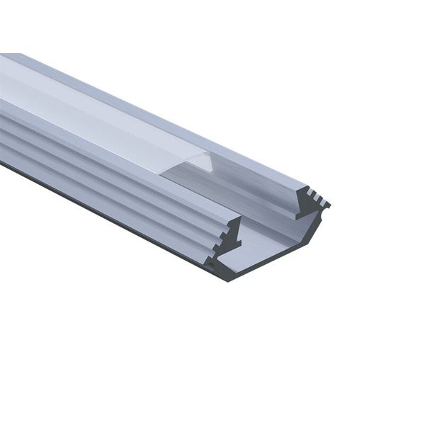 PANLUX Profile AL, 26x10x11mm, attached, milk diffuser, end caps and accessories included, 1m image 1