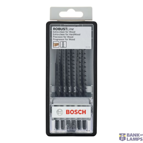 6-piece Robust Line Wood jigsaw blade set Progressor T-shank 6 pcs. image 2