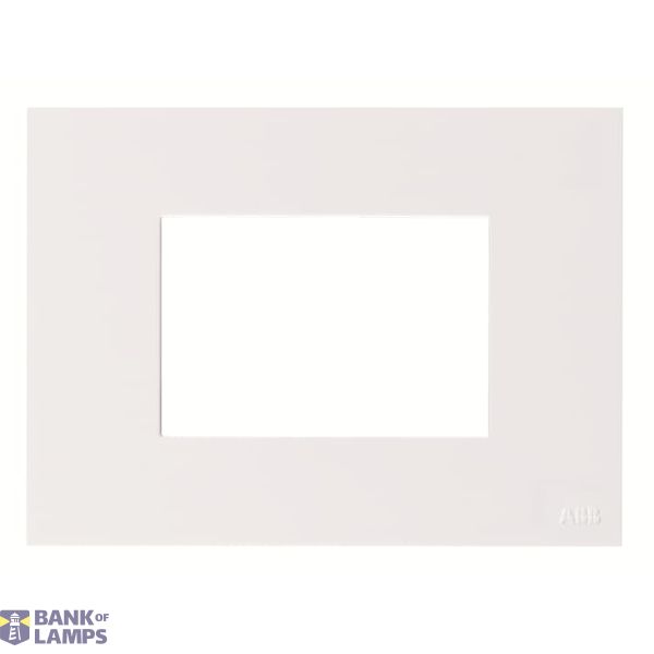 N2373.1 BN Frame - 1-gang / 3-modules - Metal - Snow White image 1