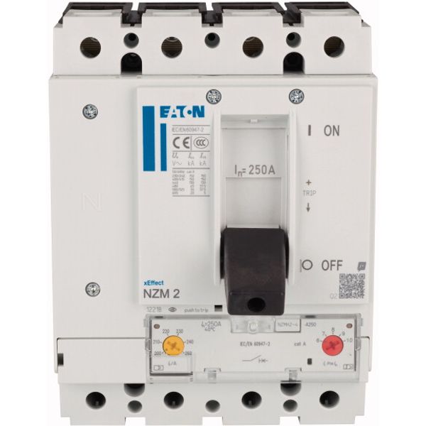 NZMH2-4-A250 Circuit-breaker, 4p, 250A image 1