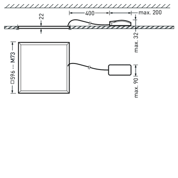 Recessed luminaires Arimo Fit C Diffuser White ET 31W 4200lm Wide reduced glare UGR19 (W19) IK03 3 SDCM 7533940 image 1