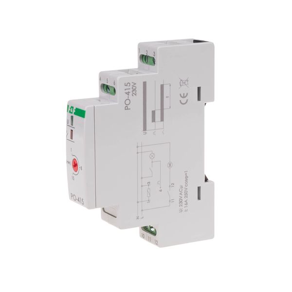 time relay with delayed off, DIN rail mounting, 230V image 1