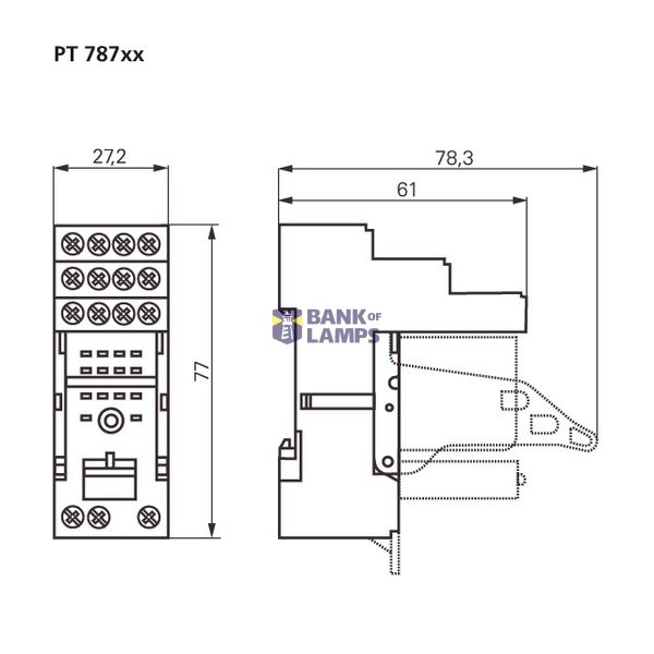 Plug-in socket 14-pole with logical arrangement 6A image 2