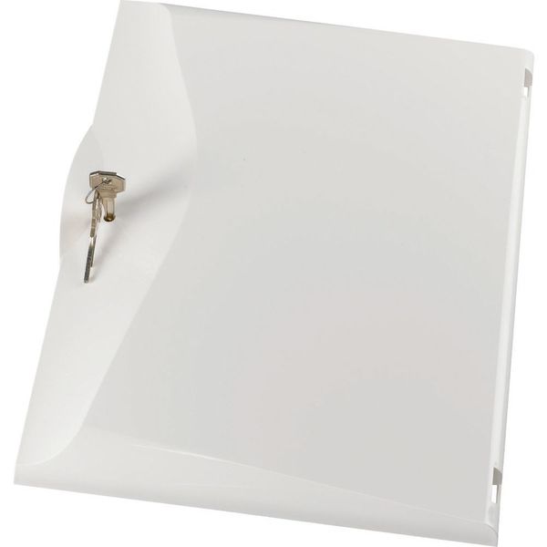BCZ-A-TWS-1/13 Plastic door, white, +lock, for 1-row distribution board image 4