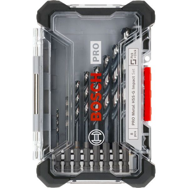 Impact Control HSS Drill Bit Set, 8-piece 8 pcs. image 1