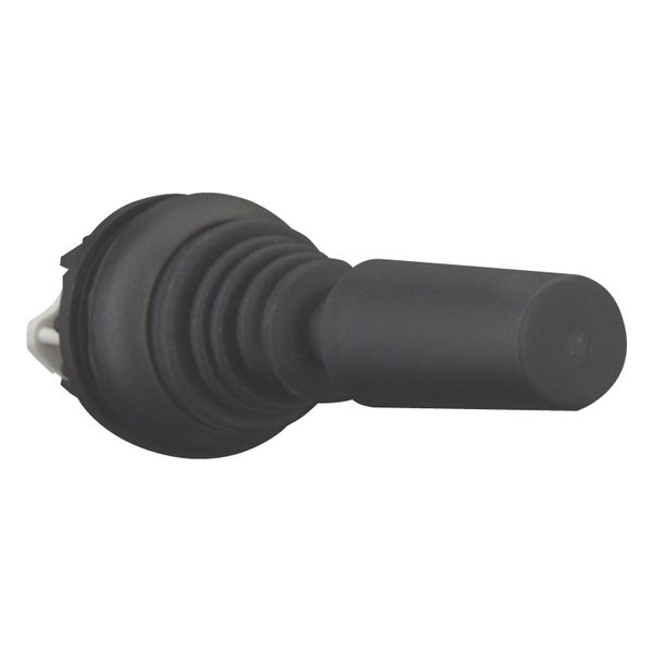 M22S-WJ2H Joystick, with one operating point per operating direction, With plastic shaft, 2 positions, Bezel: black, momentary, Horizontal image 7