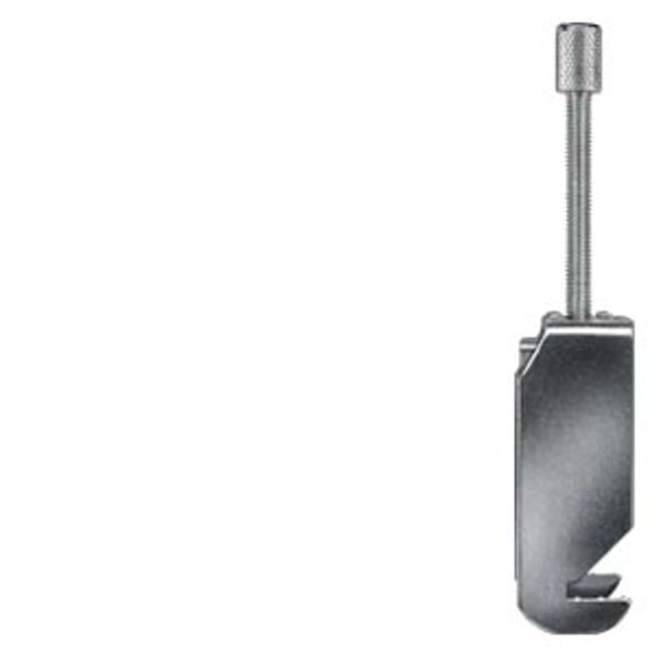 Shield terminal, for direct shield attachment on conductive mounting panels image 1