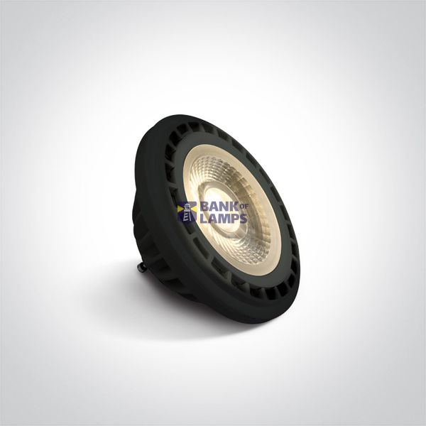 BLACK R111 GU10 13W WW 45deg 230v image 1
