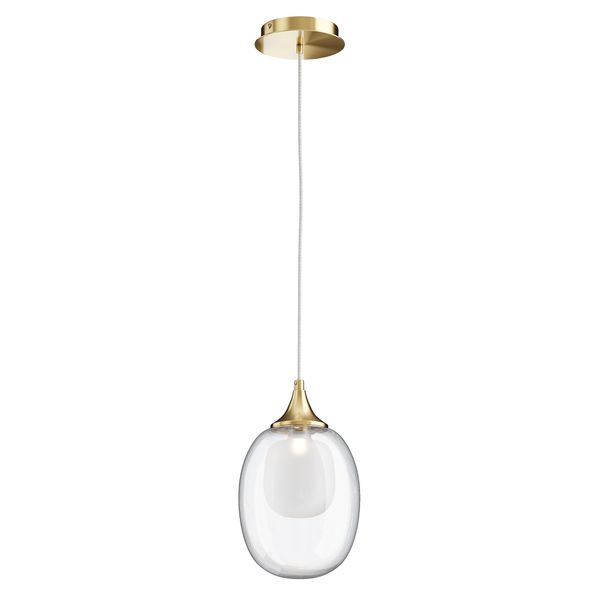 Modern Aura Pendant lamp Brass image 1