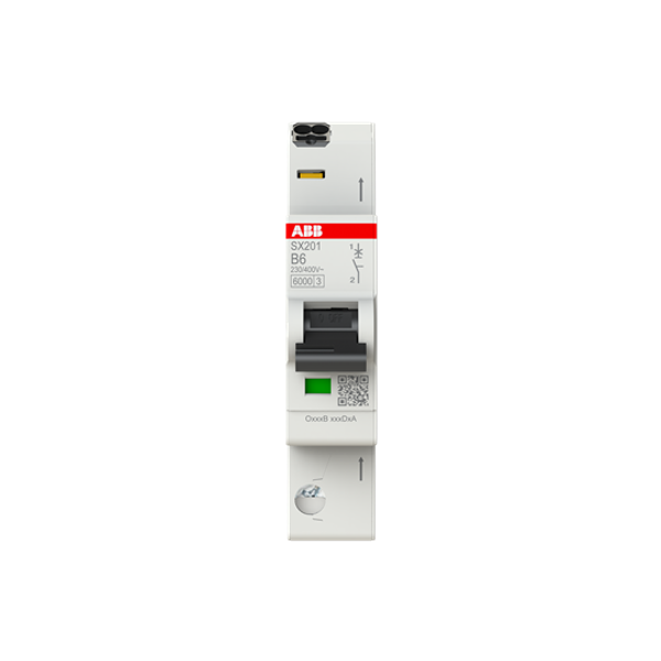 Circuit breaker Flexline B-Char., 6kA, 6A, 1P FlexLine Push-in technology image 1