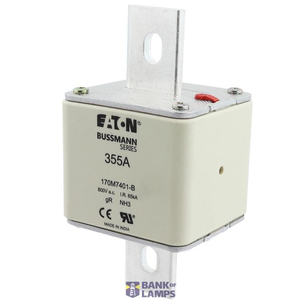 FUSE 355A 800V AC gR SIZE3 BOLTED TAG DI image 12