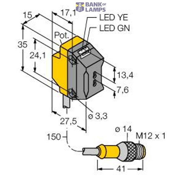 Photoelectric Sensor Photoelectric Sensor for Plastic Fibers   QS18VN6FPQ5 image 1