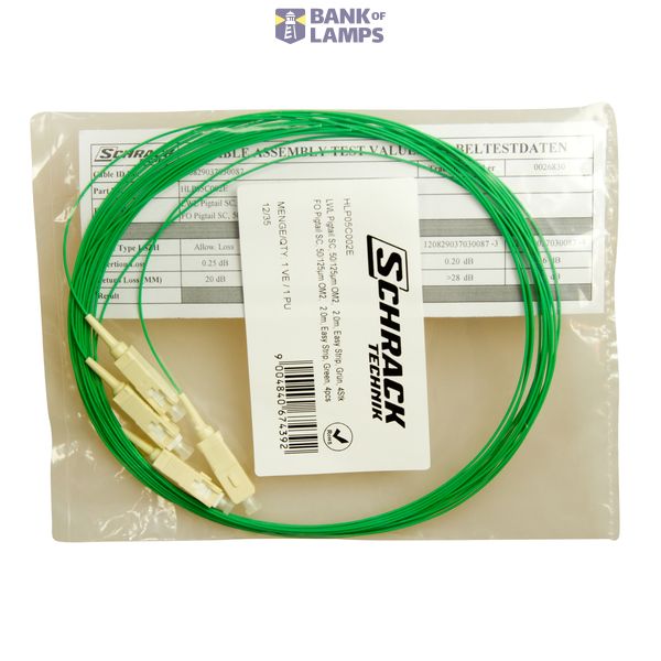 FO Pigtail SC, 50/125æm OM2, 2.0m, Easy Strip, green, 4pcs image 3