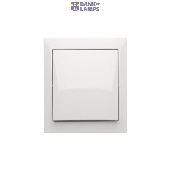 Splash-proof two way switch without pictogram, 10AX, white image 1