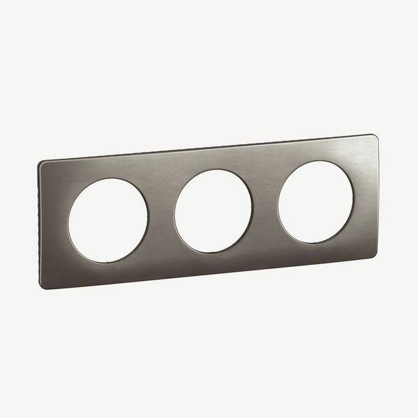 PLATE 3 GANG SATIN STEEL image 7