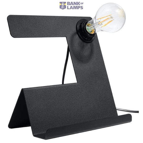 INCLINE DESK LAMP BLACK E27 1X60W IP20 image 2