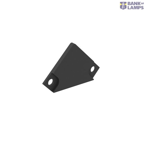 LINE20 CORNER ENDCAP-FLAT BLACK 2 PCS image 1