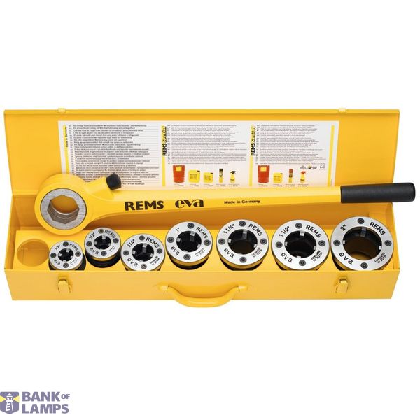 REMS eva Set high-quality pipe threader, for pipes R 1/2-3/4-1-1 1/4" image 1