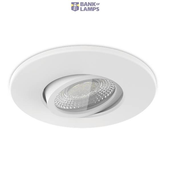 Mauna Fire Can Tilt GU10 Fire-rated Downlight Max.7W GU10 WHT image 1