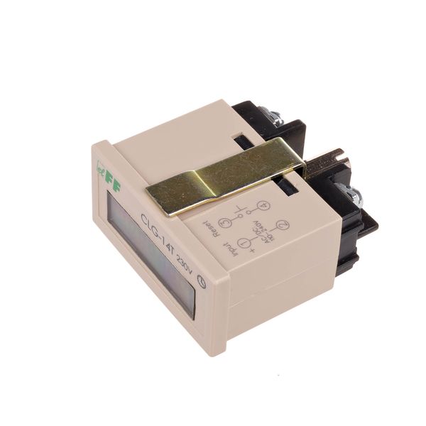 Panel-mounted operating time counter, no reset 230V AC image 3