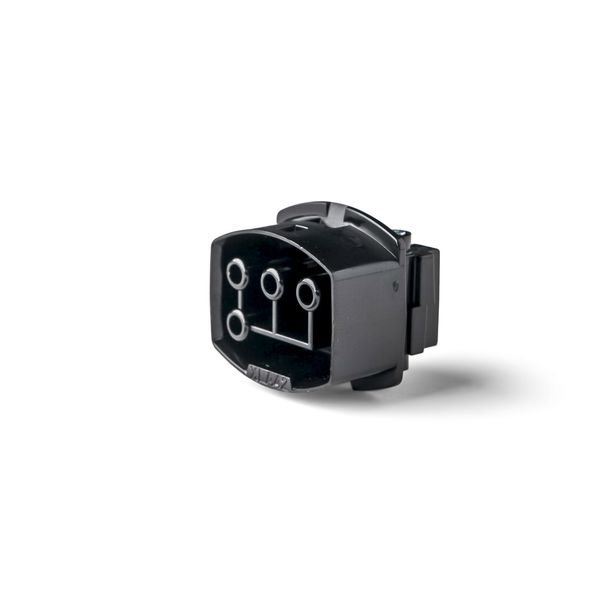 Coupler 4-pole 25A socket, black image 1
