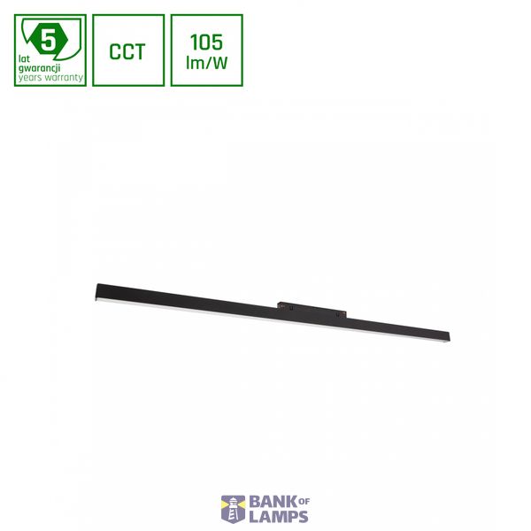 SYSTEM SHIFT CCT- LINE L LINEAR FIXTURE 902X23X42MM 22W 100DEG BLACK CCT SWITCH 5YW image 1