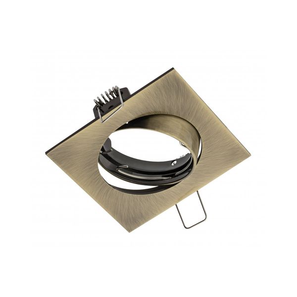 Spot luminaire housing PORTO-K with adjustment, IP20, square, copper image 1