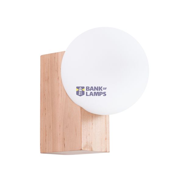 Wall lamp BULBO natural wood image 1