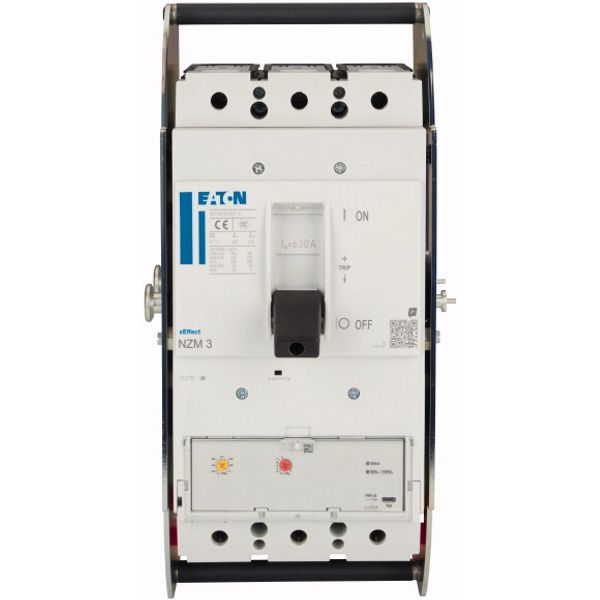 NZMH3-AX630-AVE NZM3 PXR10 circuit breaker, 630A, 3p, withdrawable unit image 3