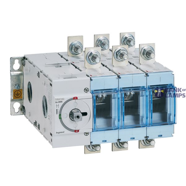 DSX Transfer switching equipment TSE Frame 2(160A) - 3 poles - Rated current = 100A - fixing on plate image 2
