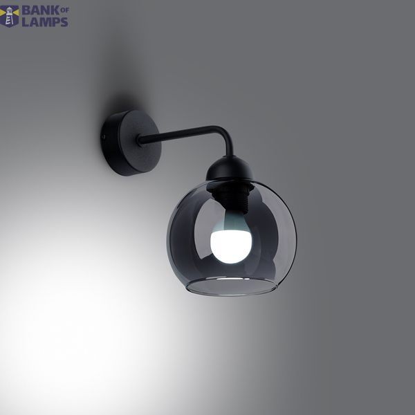 WALL LAMP ALINO 1 BLACK E27 1X60 IP20 image 2