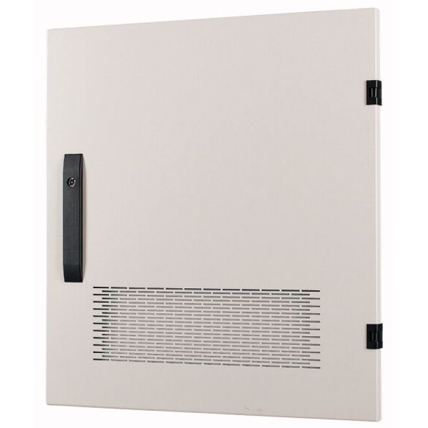 XSDMLV0606 Door to switchgear area, ventilated, IP30, left, HxW=600x600mm, grey image 1
