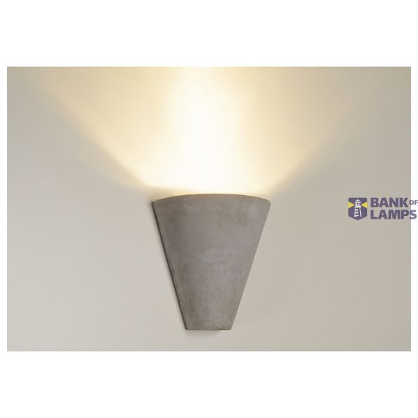 SOPRANA SOLID wall light, WL-2 , concrete, GU10, max. 25W, v-shape image 3