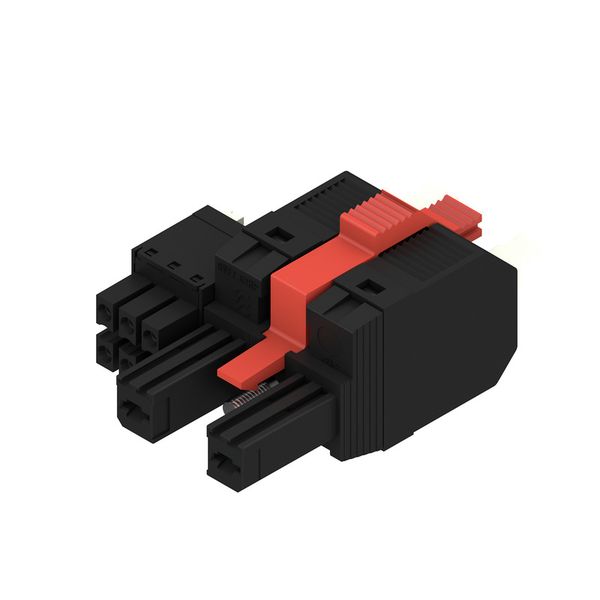 PCB plug-in connector, female plug, 7.62 mm, Number of poles: 2, 180°, PUSH IN with actuator, Clamping range, max. : 6 mm², Box image 2