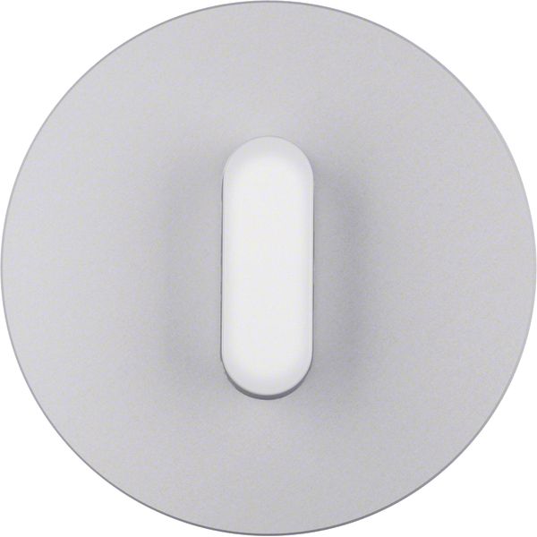 Cover plate toggle rotary switch/spring-return p-b, R.classic, alu/po image 1