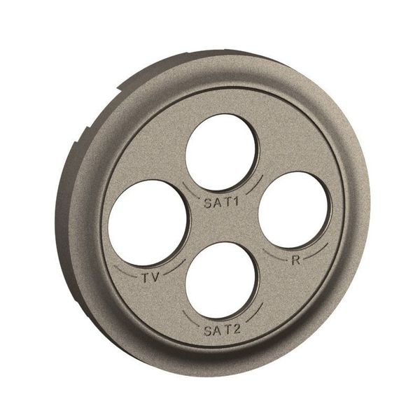 TV-R-SAT-SAT SOCKET ROCKER TITANIUM image 2